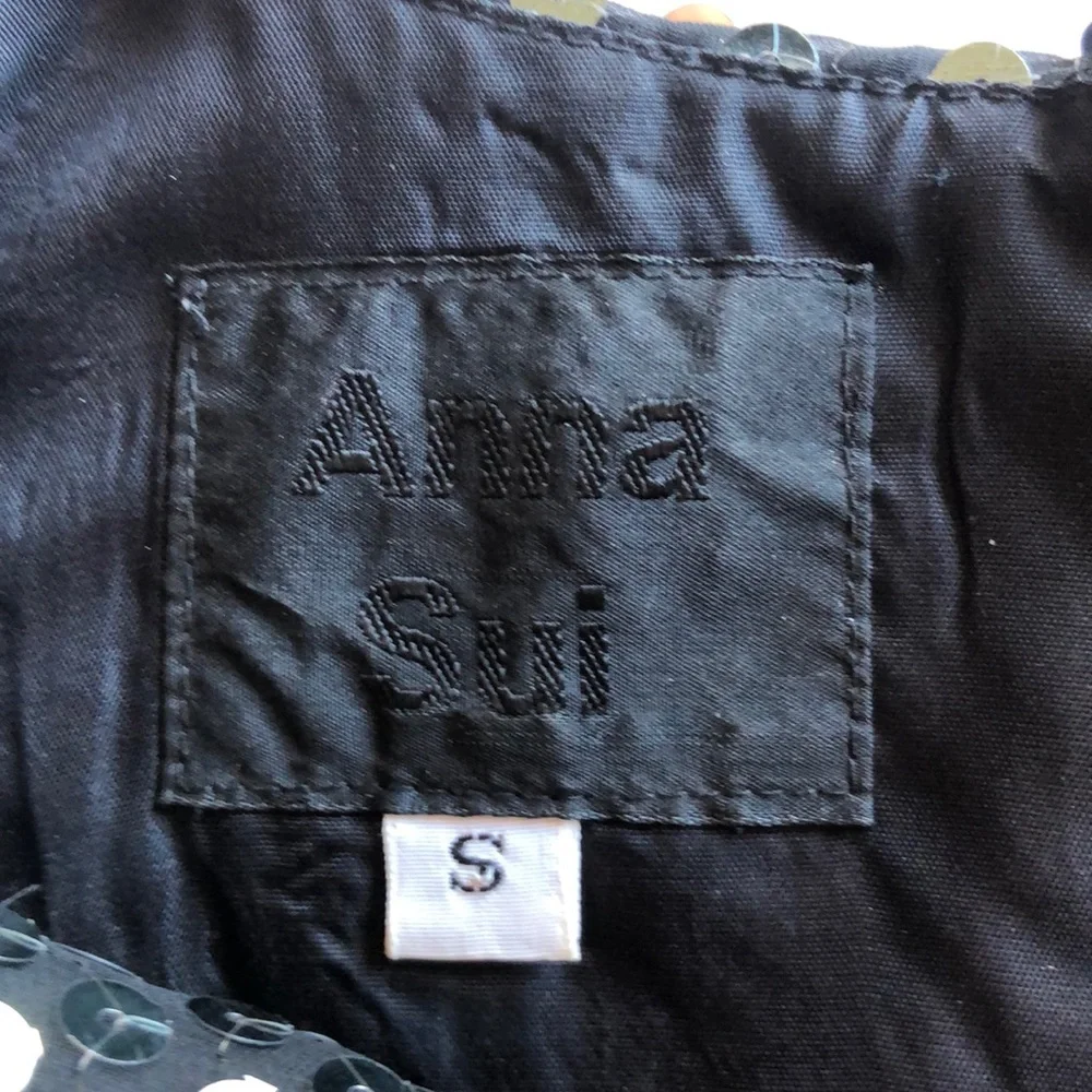 Anna Sui Sequined Tank Top Size Small - Picture 4 of 4